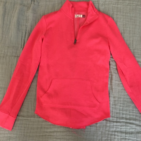 Soft and vibrant quarter zip sweatshirt - Picture 4 of 4